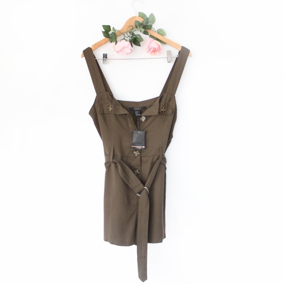Hunter Green Romper - Picture 1 of 1